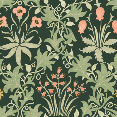William Morris Celandine Forest Wallpaper