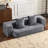 Ebern Designs Transformable Sectional Sofa with 3 Ottoman Stools-346340445