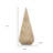 6" Natural Solid Wood Pyramid Decorative Sculpture