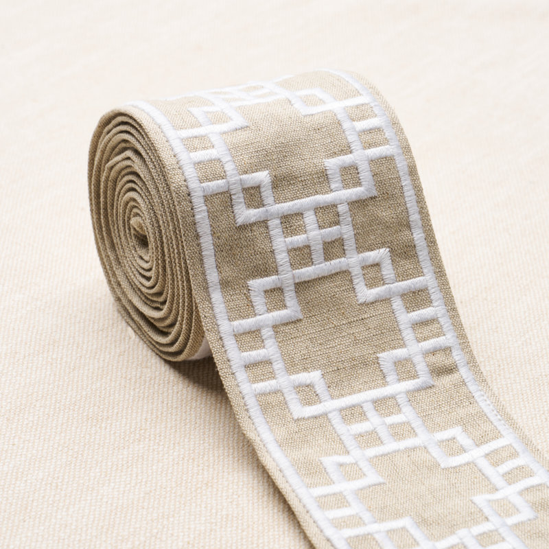 Squared Away Trellis Tape, Tan