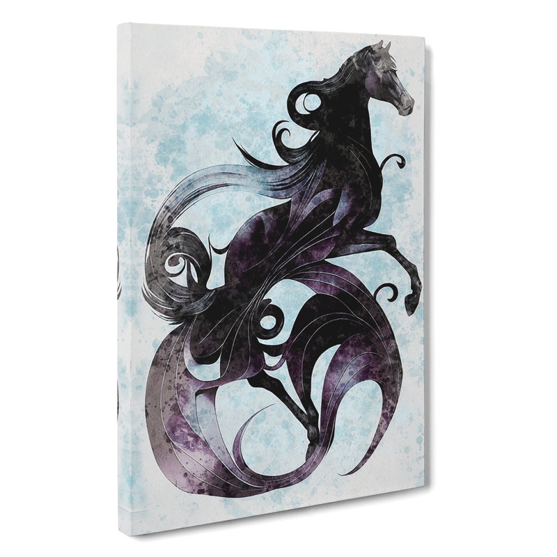 Horse In The Clouds - Wrapped Canvas Print, 50cm H x 35cm W x 3cm D