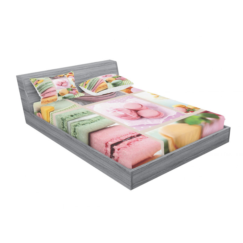 Microfiber Sheet Set, Queen Sheet Set with Fitted Sheet
