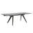 Noire Extendable Metal Base Dining Table