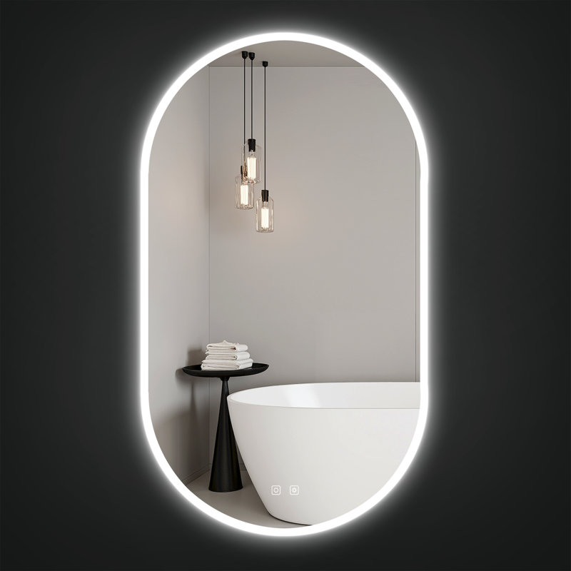 Felma 24" x 42" LED Mirror, 42" x 24"