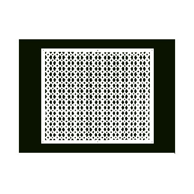 Grille murale en fonte d'aluminium
