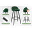 Cristhian Upholstered Counter Stool with Metal Frame-1670649122