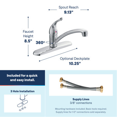 Chateau Single Handle Kitchen Faucet