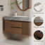 Meuble-lavabo mural 36 po Mid Century Modern