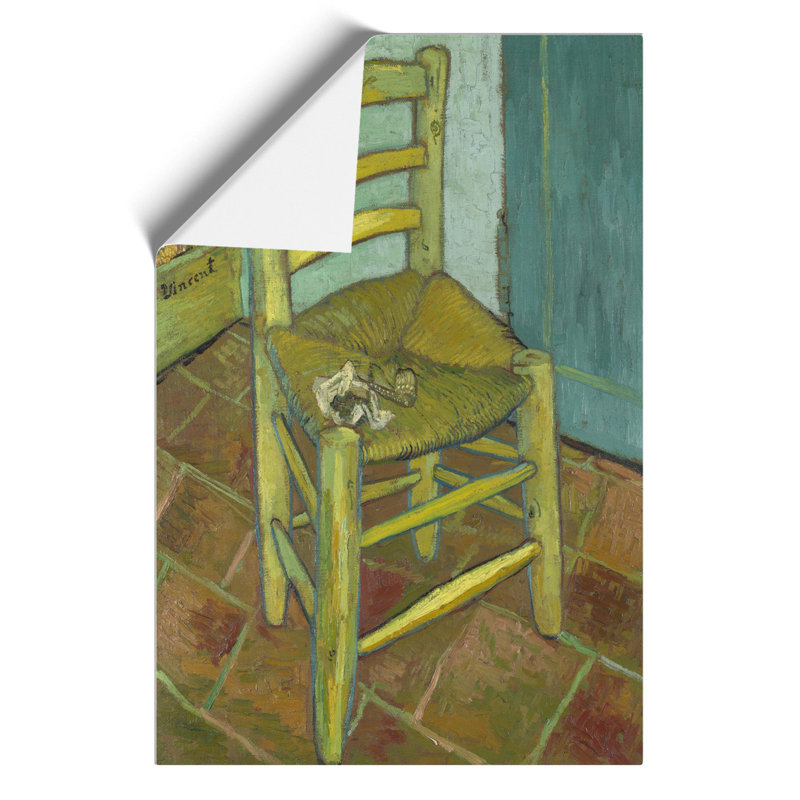 Vincents Chair by Vincent Van Gogh - No Frame Painting, 42cm H x 30cm W x 0.1cm D