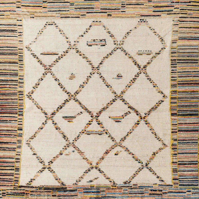 Tapis abstrait moderne 4464, Carré 3 pi