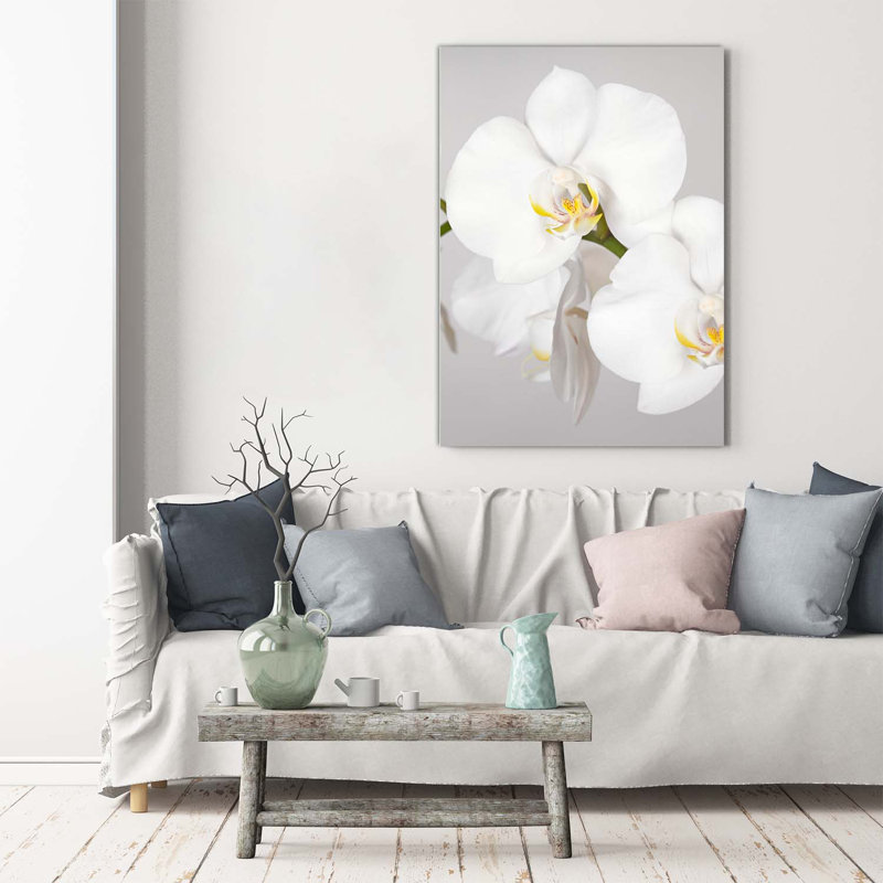 White Orchid - Wrapped Canvas Print