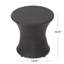 Table de bout 19 po (sans plateau en verre), brun, table de bout Kono