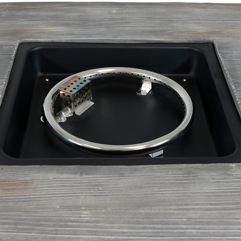 Maribelle Square Propane Fire Pit Table with Hidden Fuel Tank