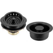 Matte Black Sink Strainer Basket & Stainless 7684200