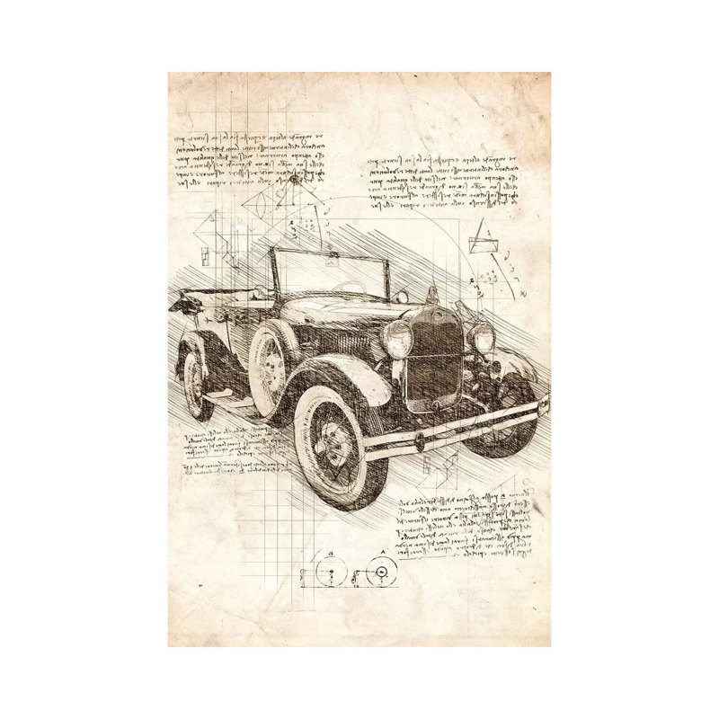 Old Ford Model T by Cornel Vlad - Wrapped Canvas Gallery-Wrapped Canvas Giclée, 66.04 cm H x 45.72 cm W