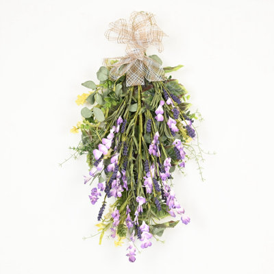 Ornement floral suspendu 26 po