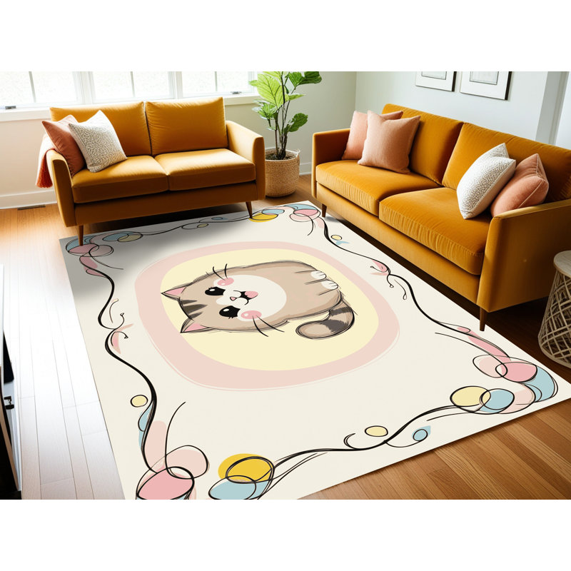 Tapis pour enfants East Urban Home, Rectangle 7 pi x 9 pi