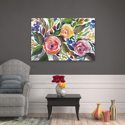 Bourgeons en fleurs - roses en fleurs