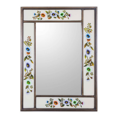 Combes Wood Flat Wall Mirror