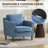 32" W Modern Soft Faux Leather Chair-1917316408
