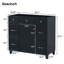 [Cabinet seulement] Meuble-lavabo de 36 po - Noir (lavabo non inclus)
