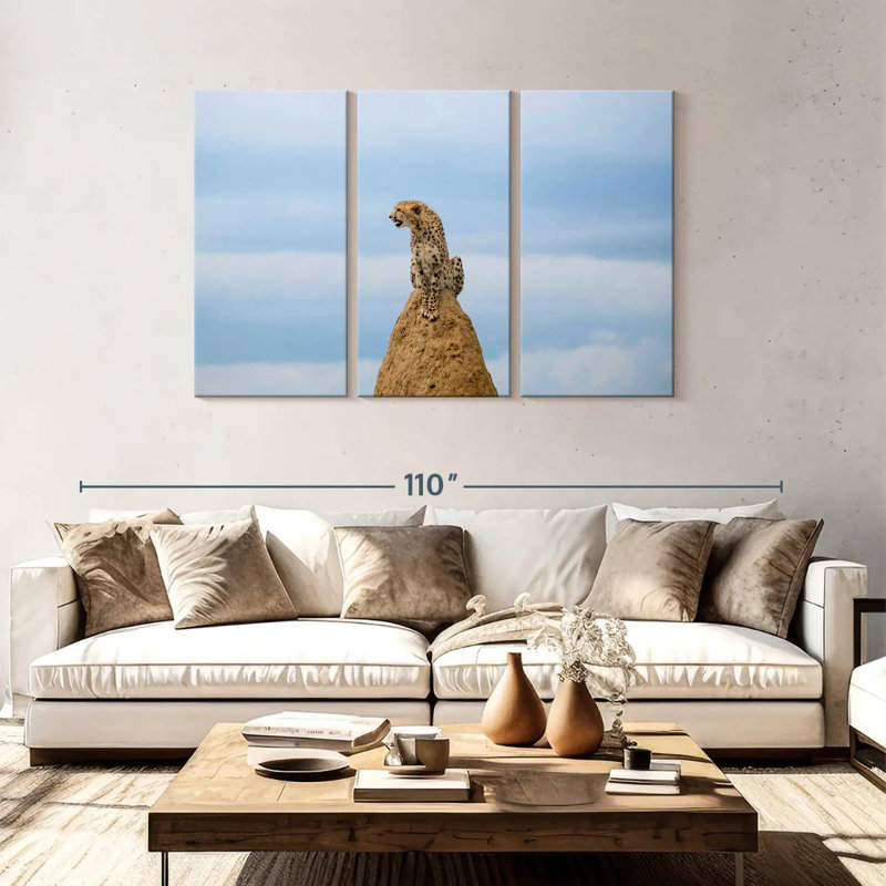 Scouting Wild Cat, 48" H x 74" W