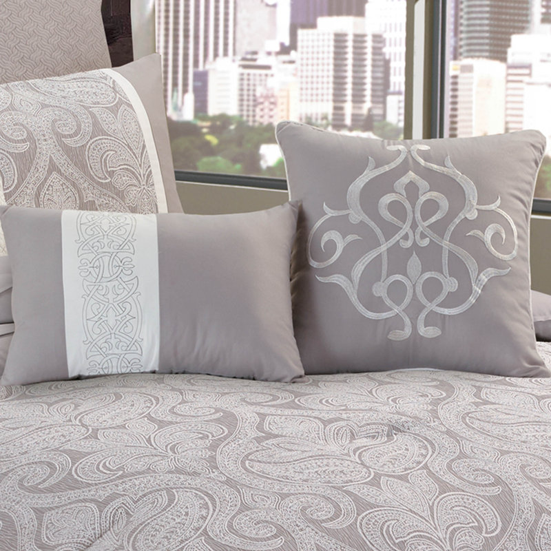 Winthrop 9 Pc Comforter Set, Queen Comforter + 8 Additional Pieces
