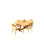 Vellore Outdoor 7 - Piece Teak Dining Set