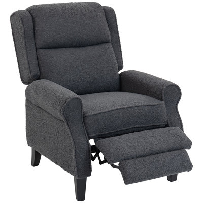  Recliner Armchair, Fabric Recliner Chair, Grey