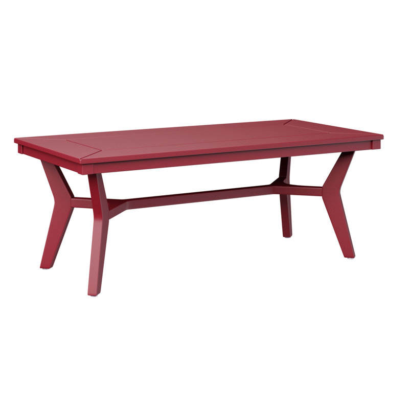 Berlin Gardens Mayhew Rectangular Coffee Table, Scarlet Red