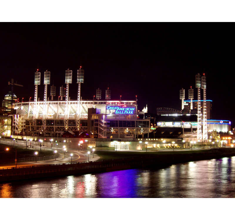 Great American Ballpark, 14" H x 18" W