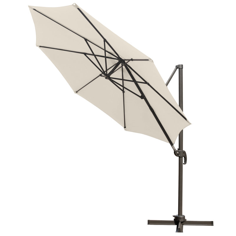 Pyle 3m Cantilever Roman Parasol, Cream