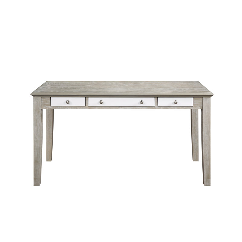 Samul Writing Desk, Gray Oak/White