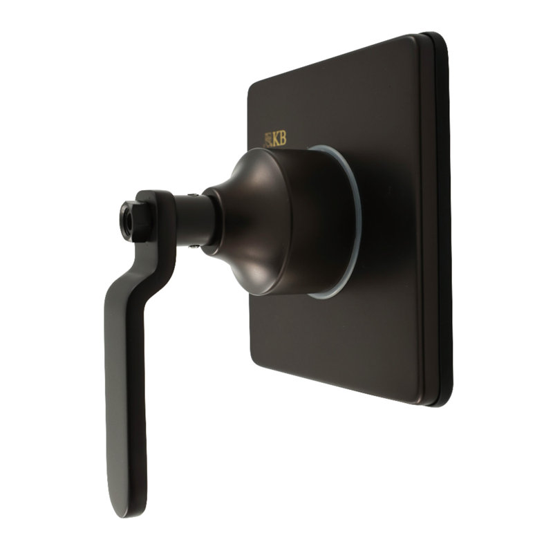 Kingston Brass Whitaker Single-Handle Three-Way Diverter Valve With Square Trim Kit, Oil Rubbed Bronze