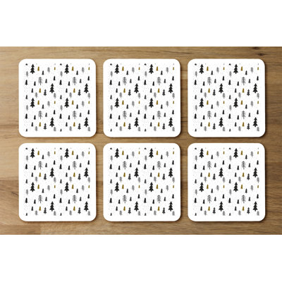 Square 6 Piece Coaster Set