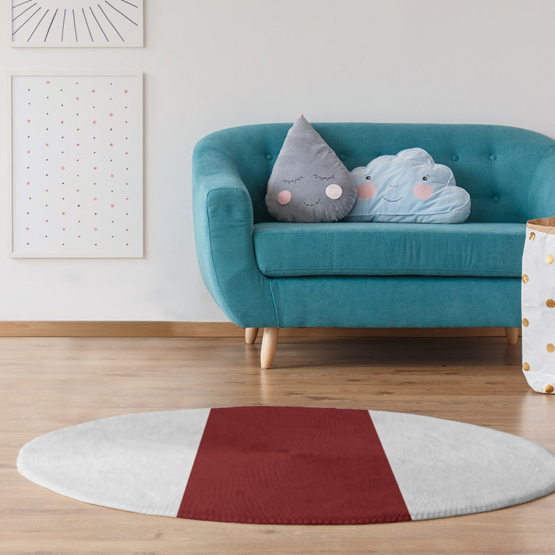 Chenille Indoor Rug, Round 5'