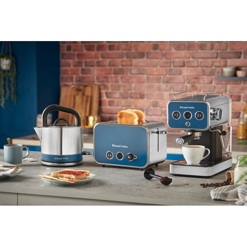 Russell Hobbs Distinctions Stainless Steel Kettle 1.5L, Blue