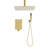 1-Spray Patterns 16 In. Ceiling Mount Dual Fixed And Handheld Shower Head 2.5 GPM-111649951