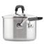 KitchenAid Stainless Steel Induction Sauce Pan with Measuring Marks and Lid, 2 Quart