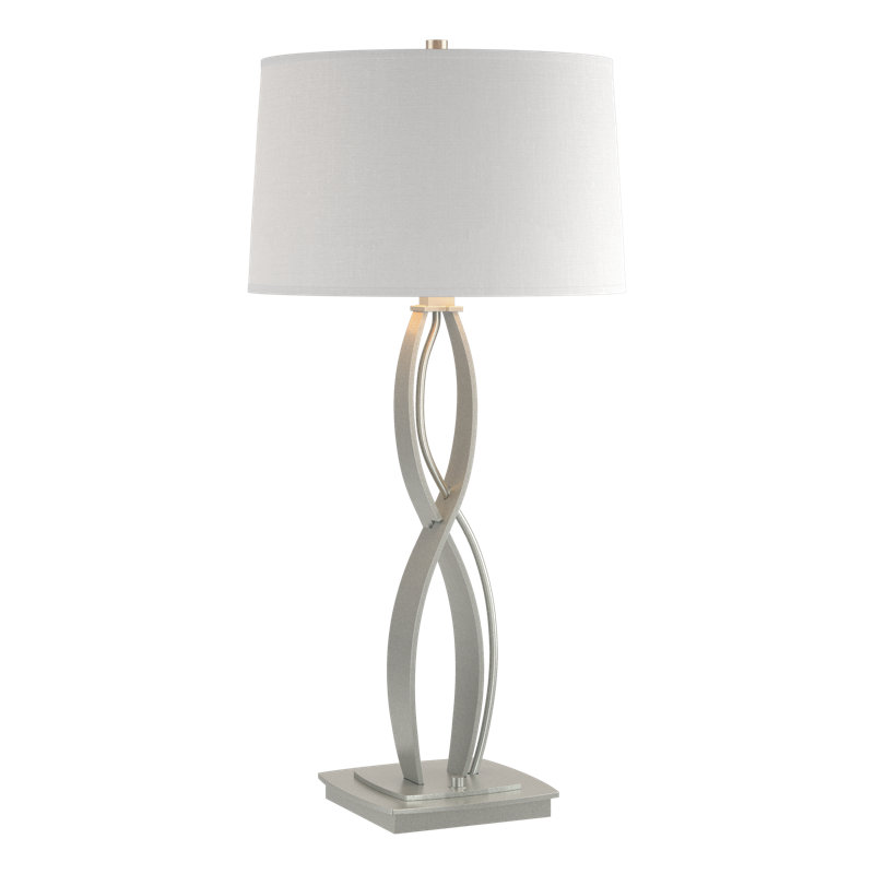 Almost Infinity Table Lamp, Flax, Vintage Platinum