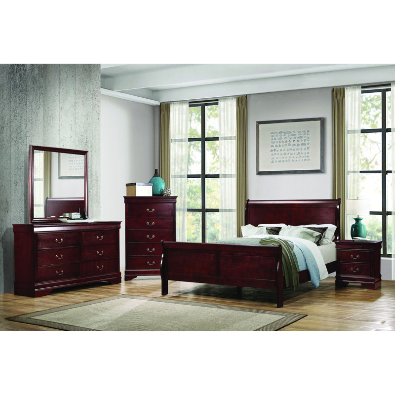 Ensemble de chambre configurable avec lit-bateau Millsaps