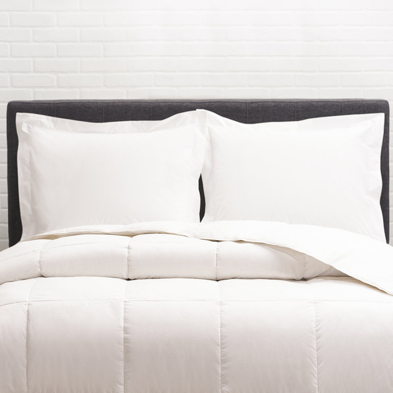 Organic Cotton Blend Standard Sham Set, King, White