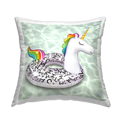 Coussin Rainbow Unicorn Fashion Summer Float