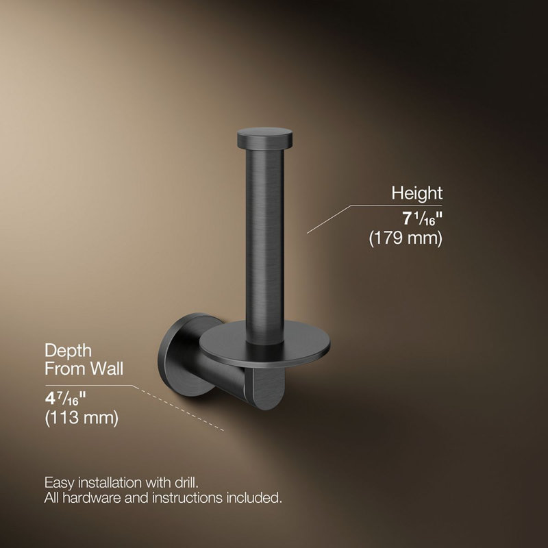 Composed Vertical Toilet Paper Holder
