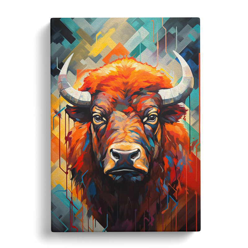 Buffalo Modern - Wrapped Canvas, 76cm H x 50cm W x 3cm D