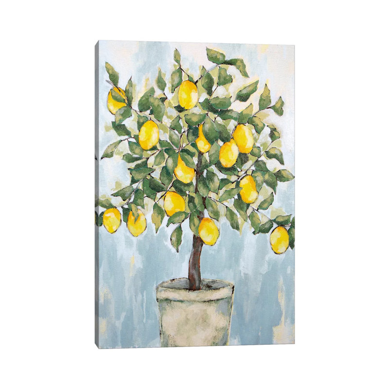 Lovely Lemons by Jennifer Holden - Painting on Canvas, 66.04cm H x 45.72cm W x 1.9cm D, Wrapped Canvas