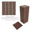 PP Material Interlocking Floor Tiles - 44 Pack 12"X12" Waterproof Patio Tiles-125177236