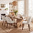 Upholstered Solid Wood Small Dining Chairs - Ergonomic Curve & Plush Padding for Multiple Spaces-1987746631