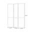 Paravent 3 panneaux en bois massif noir-594236201
