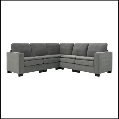 89*89"" Oversized Velvet Modern Sectional Sofa,Large L Shaped Upholstered Indoor Furniture -  Mercer41, 18B23B9CE68E4699BEC2B14942798ED8